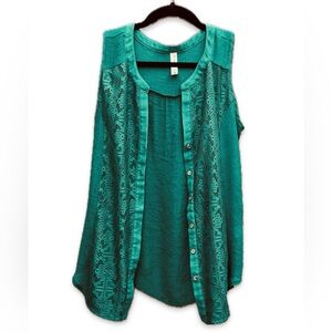 PerSeption Concept Sleeveless Top Size M